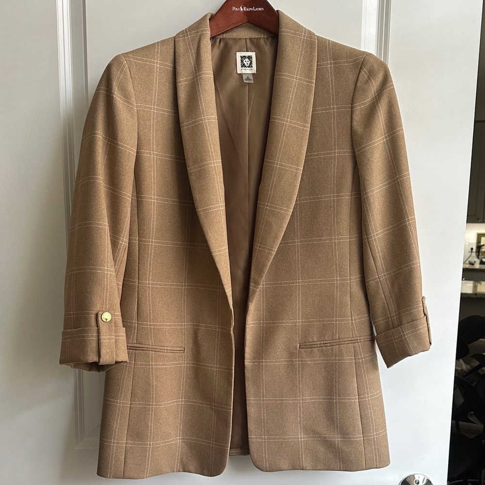 Ann Klein Women’s Tan Blazer size M